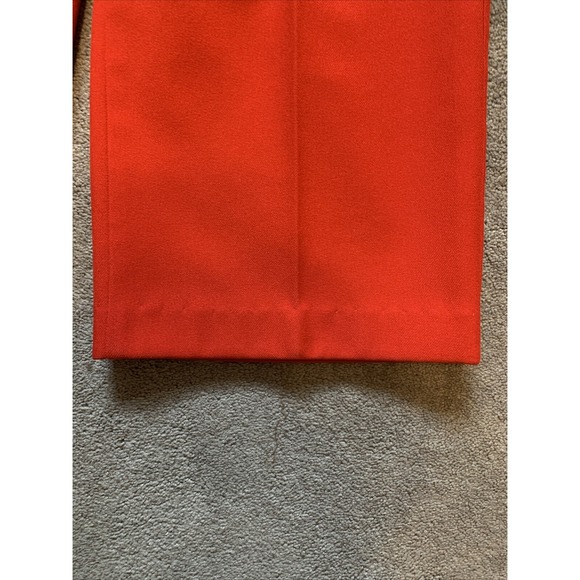 Levis High Waist Trouser Pants 16 Straight Leg Polyester Red‎ Vintage 70s 80s - Picture 5 of 9